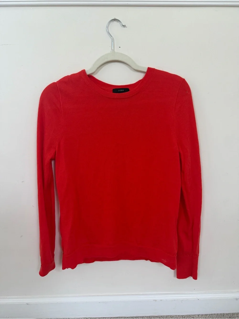 J. Crew Red Crewneck Sweater